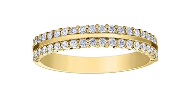 10K Yellow Gold 0.33cttw Diamond Band
