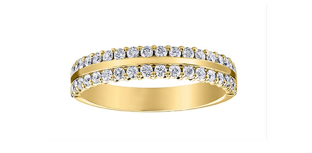 10K Yellow Gold 0.50cttw Diamond Band
