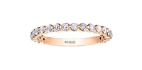 18K Rose Gold 0.60cttw Canadian Diamond Band - size 6.5