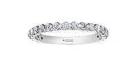 18K White Gold & Palladium Alloy (hypoallergenic) 0.60cttw Canadian Diamond Band