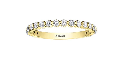 18K Yellow Gold 0.50cttw Canadian Diamond Band