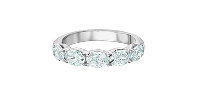 14K White Gold 1.15cttw Lab Grown Diamond Band