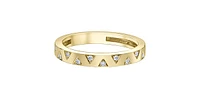 10K Yellow Gold 0.10cttw Diamond Band