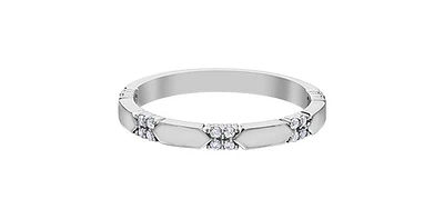 10K White Gold 0.12cttw Diamond Ring