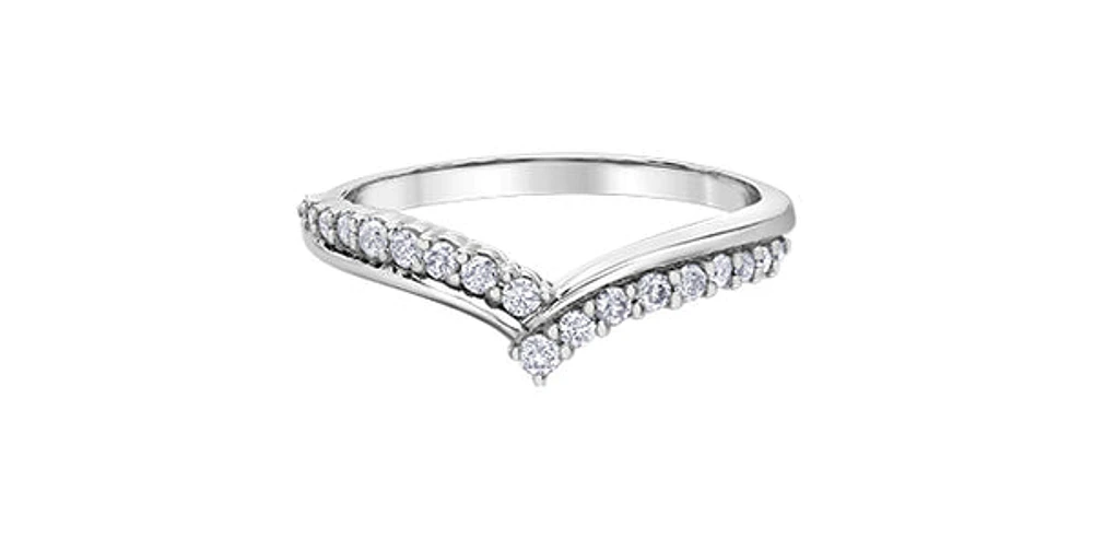 10K White Gold 0.20cttw Diamond Ring