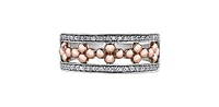 10K White & Rose Gold 0.17cttw Diamond Ring