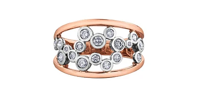 14K White & Rose Gold 0.50cttw Diamond Ring
