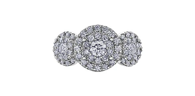 10K White Gold 1.00cttw Diamond Ring