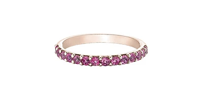 10K Rose Gold Pink Tourmaline Ring