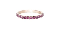 10K Rose Gold Pink Tourmaline Ring