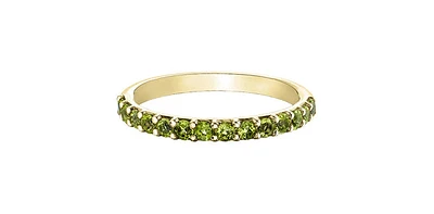 10K Yellow Gold Peridot Ring - /