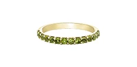 10K Yellow Gold Peridot Ring - /