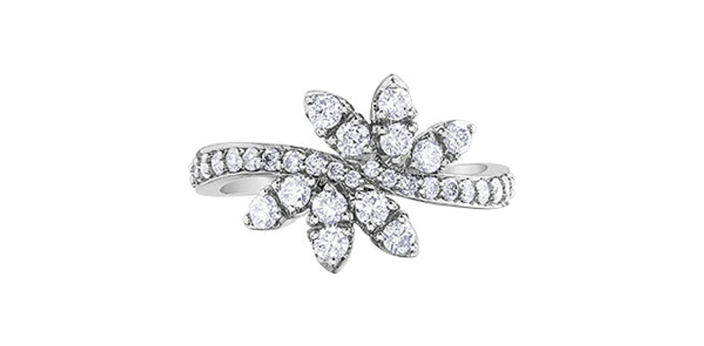 10K White Gold 0.80cttw Diamond Ring