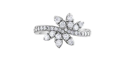 10K White Gold 0.80cttw Diamond Ring