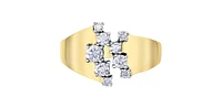10K 2 Tone Gold 0.50cttw Diamond Ring
