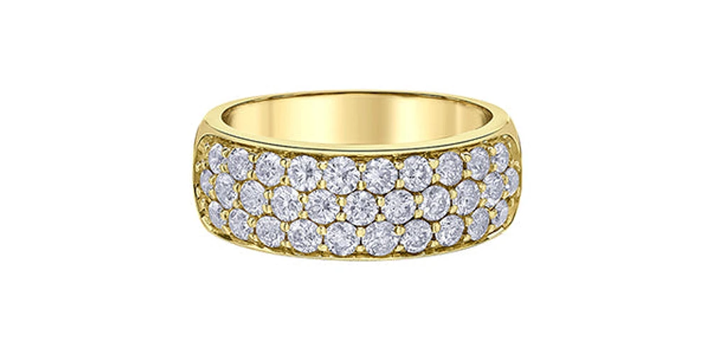 10K Yellow Gold 1.50cttw Diamond Band