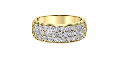 10K Yellow Gold 1.50cttw Diamond Band