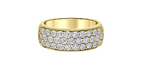10K Yellow Gold 1.50cttw Diamond Band
