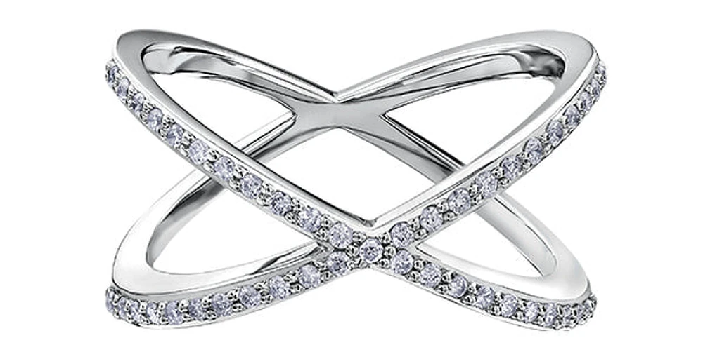 10K White Gold 0.23cttw Diamond Ring