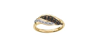 10K Yellow Gold 0.152cttw Brown Diamond Ring