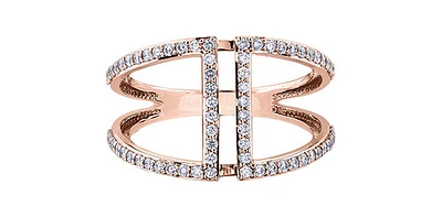 10K Rose Gold 0.40cttw Diamond Ring - /