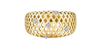 10K Yellow Gold 0.6cttw Diamond Ring