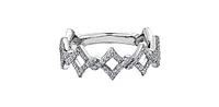 10K White Gold 0.24cttw Diamond Ring