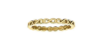 10K White or Yellow Gold Infinity Ring - /