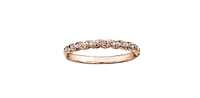 10K Rose Gold 0.08cttw Diamond Ring