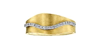 10K Yellow & White Gold 0.11cttw Diamond Ring