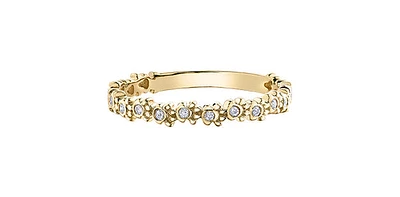 10K Gold 0.06 cttw Diamond Paw Print Ring - / 4.5