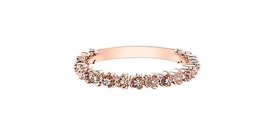 10K Rose Gold 0.017cttw Diamond Ring