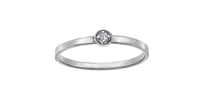 10K Yellow Gold 0.02cttw Diamond Ring - /