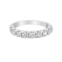 14K Rose Gold Platinum diamond band