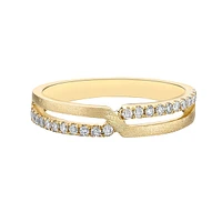 10K Yellow Gold 1/4ct twt diamond wedding band
