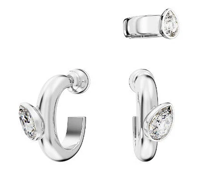 Swarovski Dextera Hoop earrings with ear cuff, Set (3), Discontinued - 5671192