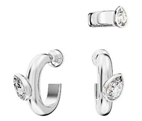 Swarovski Dextera Hoop earrings with ear cuff, Set (3), Discontinued - 5671192