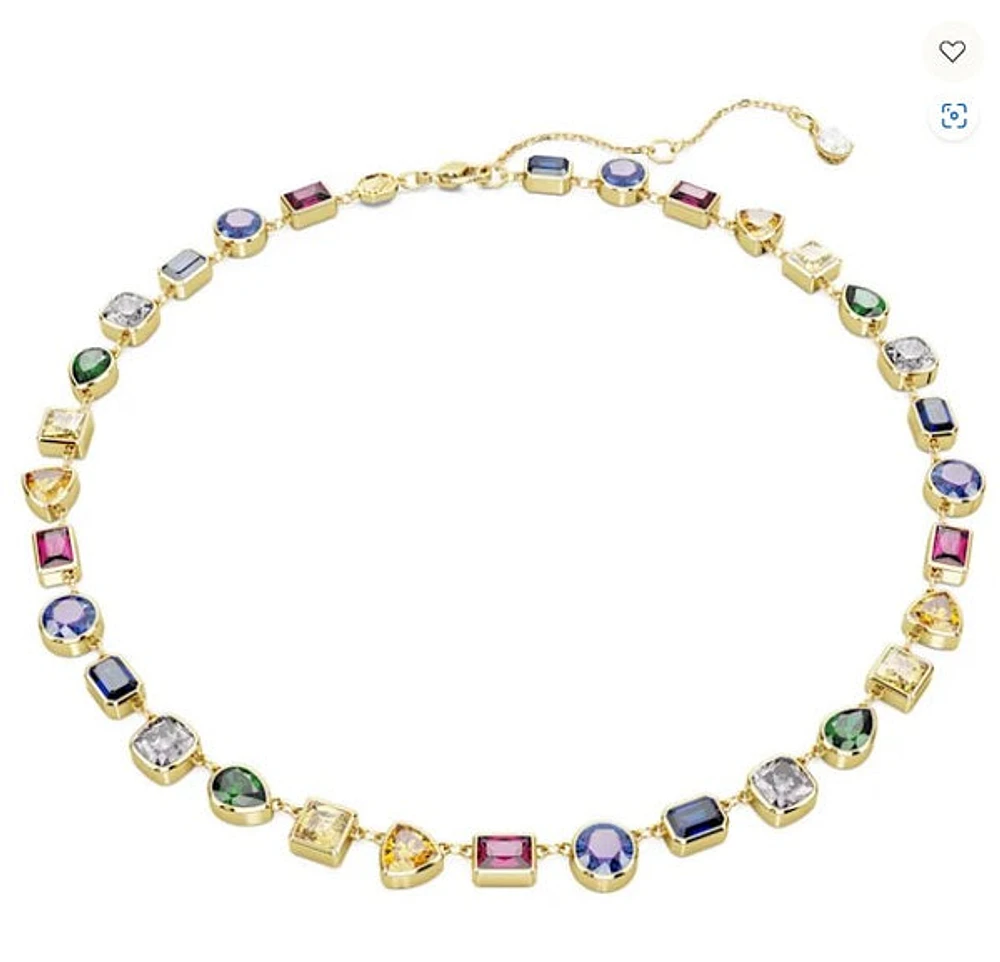 Swarovski Stilla necklace Mixed cuts, Multicoloured, Gold-tone plated 5662915