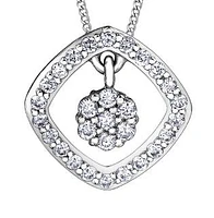 10K Gold cttw Diamond Pendant