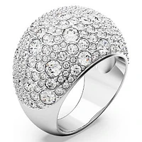 Swarovski Luna cocktail ring, Moon, White, Rhodium plated 5677133