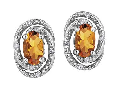 925 Sterling Silver & Diamond Halo Stud Earrings