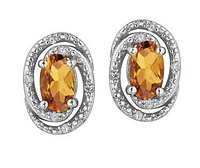 925 Sterling Silver & Diamond Halo Stud Earrings