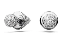 Swarovski -  Luna stud earrings, Moon, White, Rhodium plated - 5662284 - Discontinued