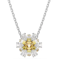 Swarovski - Idyllia pendant, Flower, Yellow, Rhodium plated - 5679939