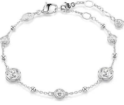 Swarovski - Imber bracelet, Round cut, White, Rhodium plated - 5696079