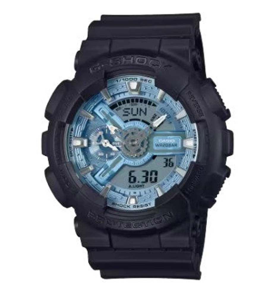 Casio G-Shock Analog Digital Watch, GA110CD-1A2, Ice Blue, 110 Series
