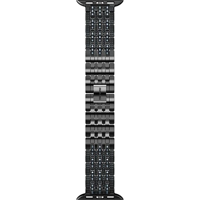 Swarovski Sparkling princess strap compatible with Apple Watch®, Black, Black Finish, Pre-order only - 5678675