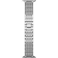 Swarovski Sparkling princess strap compatible with Apple Watch®, Silver tone, Stainless steel, Pre-order only - 5672167