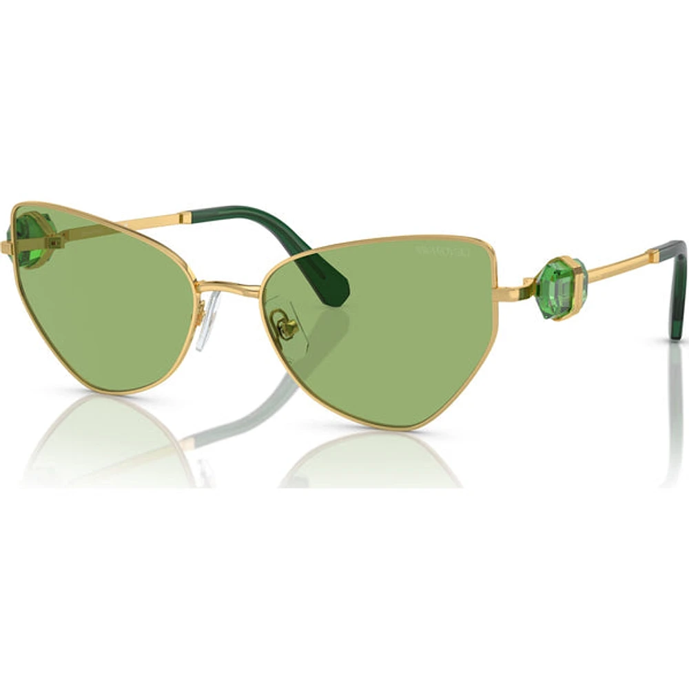 Swarovski Lucent: Cat Eye Shape Sunglasses Green 5679537