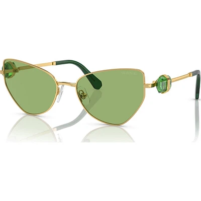 Swarovski Lucent: Cat Eye Shape Sunglasses Green 5679537